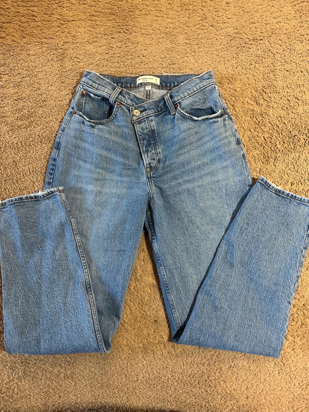 Abercrombie Women’s Jeans Curve Love The Dad High Rise Crossover Size 27/4L